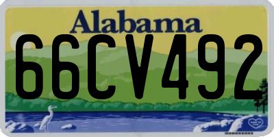 AL license plate 66CV492