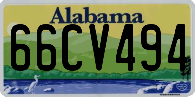 AL license plate 66CV494