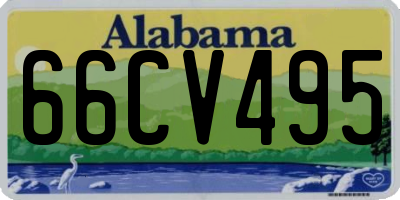 AL license plate 66CV495