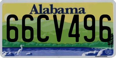 AL license plate 66CV496