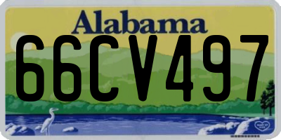 AL license plate 66CV497