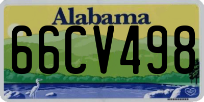 AL license plate 66CV498