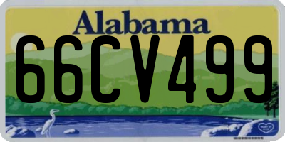 AL license plate 66CV499