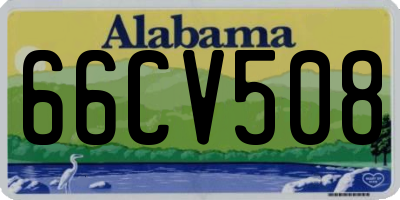 AL license plate 66CV508