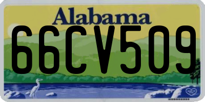 AL license plate 66CV509