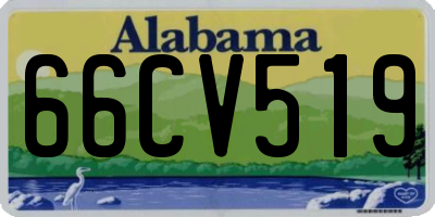 AL license plate 66CV519