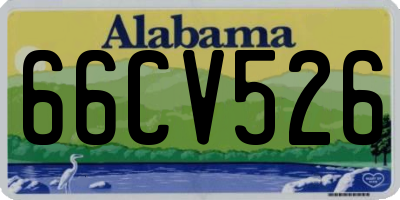 AL license plate 66CV526