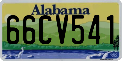 AL license plate 66CV541