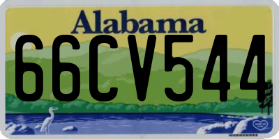 AL license plate 66CV544