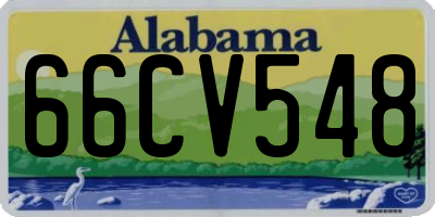 AL license plate 66CV548