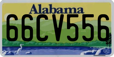 AL license plate 66CV556