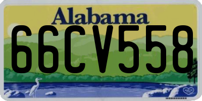 AL license plate 66CV558