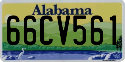 AL license plate 66CV561