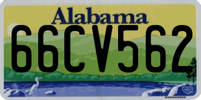 AL license plate 66CV562