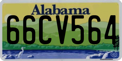 AL license plate 66CV564