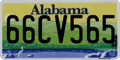 AL license plate 66CV565