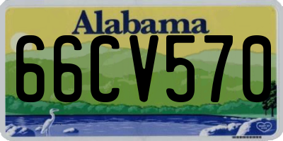 AL license plate 66CV570