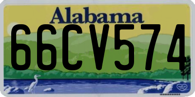 AL license plate 66CV574