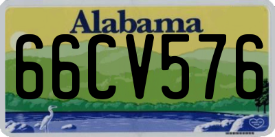 AL license plate 66CV576