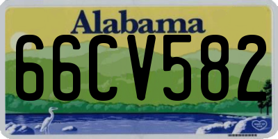 AL license plate 66CV582