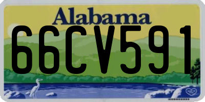 AL license plate 66CV591