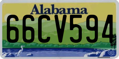AL license plate 66CV594