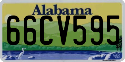 AL license plate 66CV595