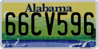 AL license plate 66CV596