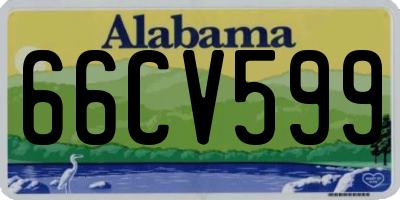 AL license plate 66CV599