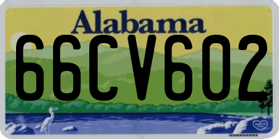 AL license plate 66CV602
