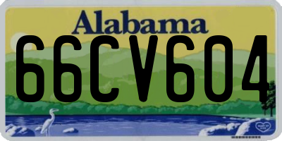 AL license plate 66CV604