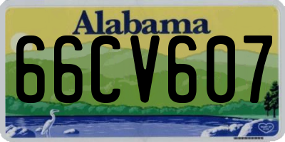 AL license plate 66CV607