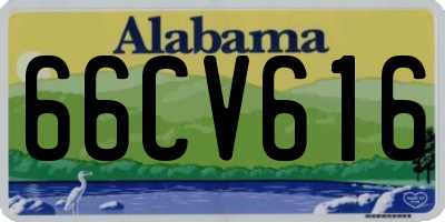 AL license plate 66CV616