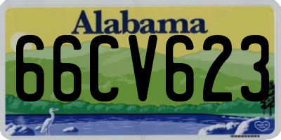 AL license plate 66CV623