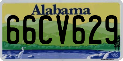 AL license plate 66CV629