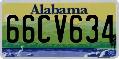 AL license plate 66CV634
