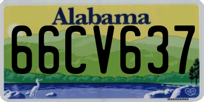 AL license plate 66CV637