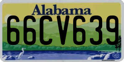 AL license plate 66CV639