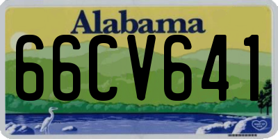 AL license plate 66CV641