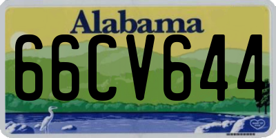 AL license plate 66CV644