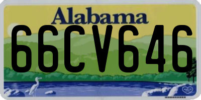 AL license plate 66CV646