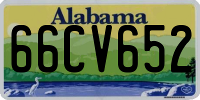AL license plate 66CV652