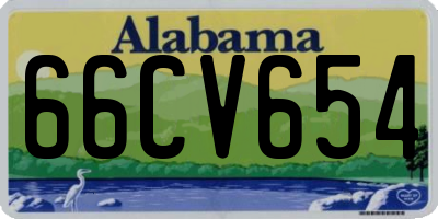AL license plate 66CV654