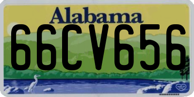 AL license plate 66CV656