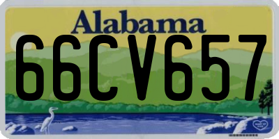 AL license plate 66CV657