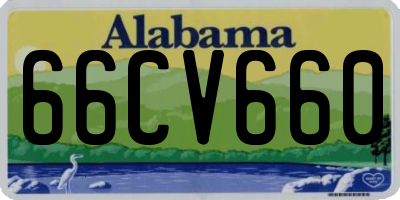 AL license plate 66CV660