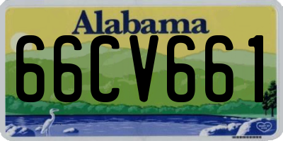 AL license plate 66CV661