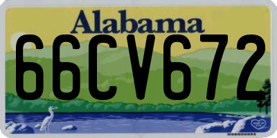 AL license plate 66CV672