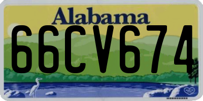 AL license plate 66CV674