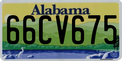 AL license plate 66CV675